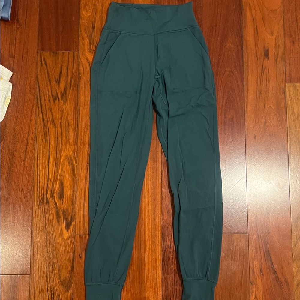 lululemon greenish blue joggers
